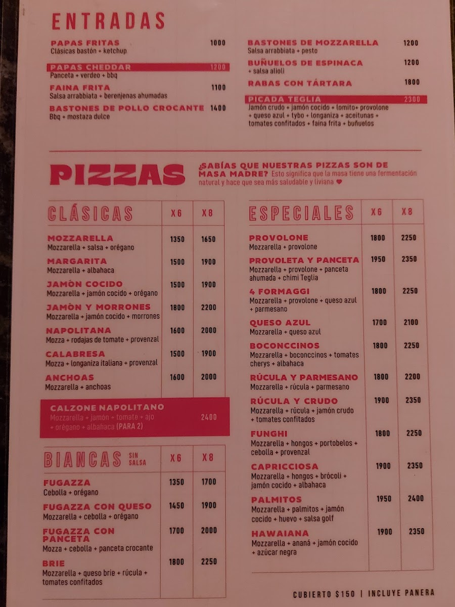 Teglia Cramer Menu - Image 1